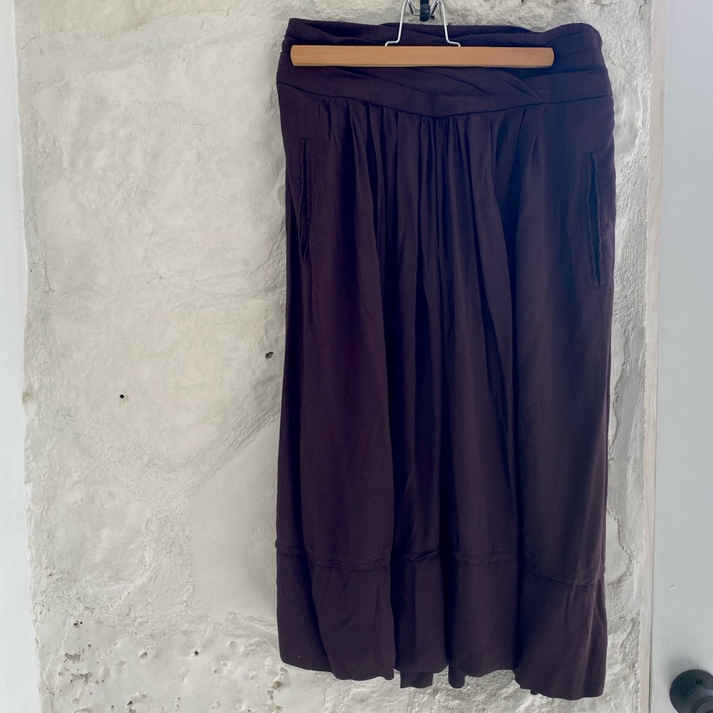 Comptoir des Cotonniers full flowy purple skirt